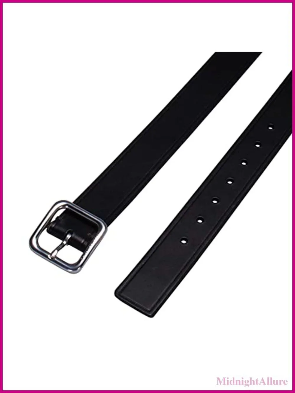 Square Centerbar Buckle Belt for Jeans Trousers Dresses